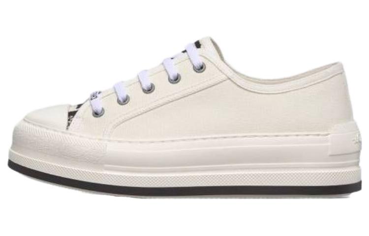 DIOR Walk'n'Dior Platform Shoes Stylish Skateboarding Shoes Women's White