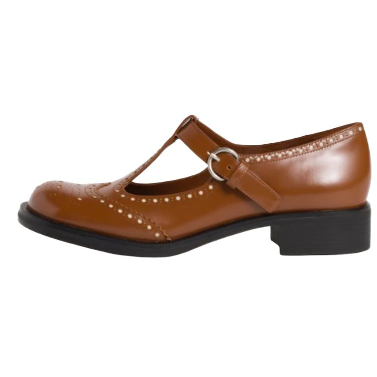 MIU MIU Platform Casual Single Shoes Women's Brown