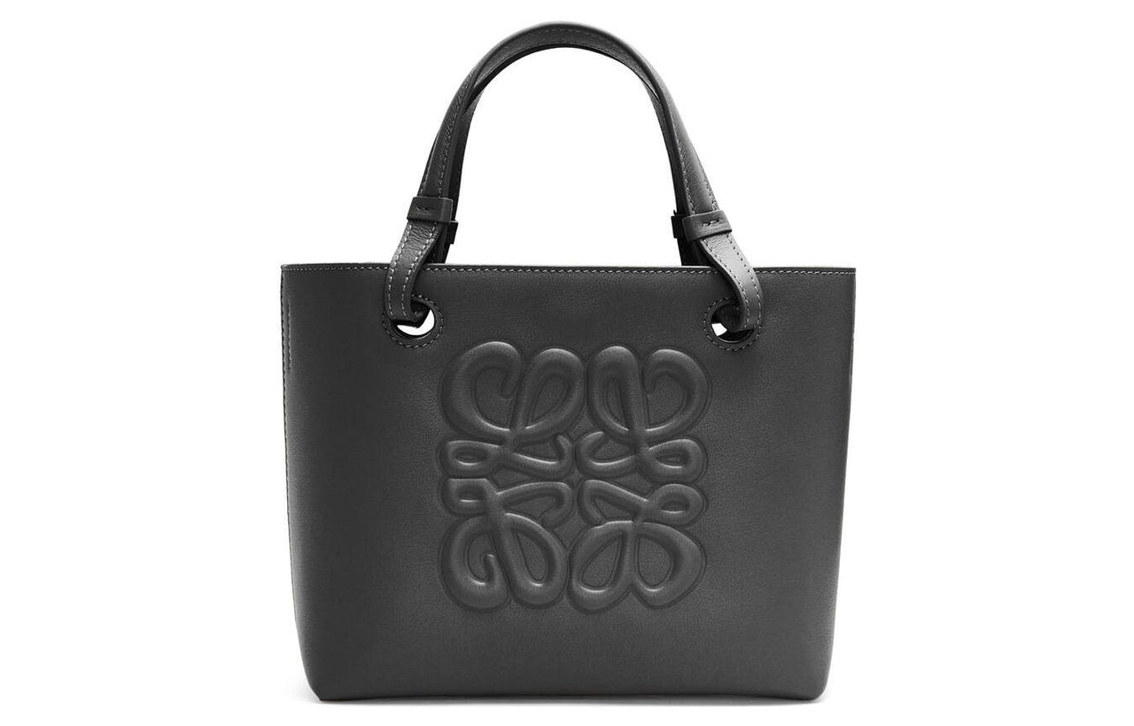 LOEWE Anagram Calfskin Tote Bag, Shopping Bag, Handbag Mini Women's Black