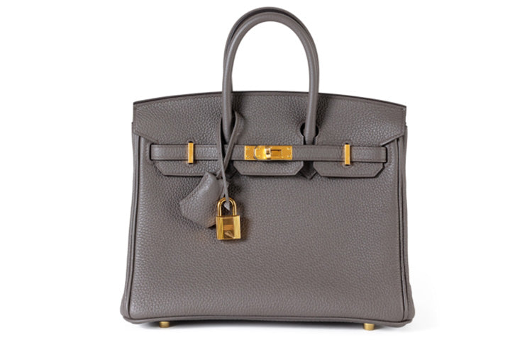 HERMES Birkin Togo Calfskin Birkin Bag Handbags Regular Women's 8F Gris Etain Tin Gray