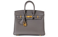 HERMES Birkin Togo Calfskin Birkin Bag Handbags Regular Women's 8F Gris Etain Tin Gray