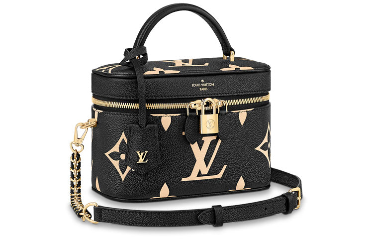 LOUIS VUITTON Vanity Pm Black/Beige