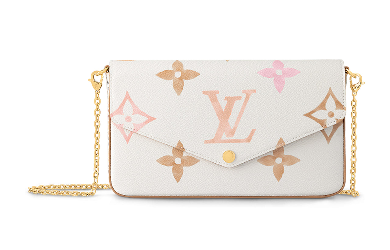 LOUIS VUITTON Felicie Pochette Beige