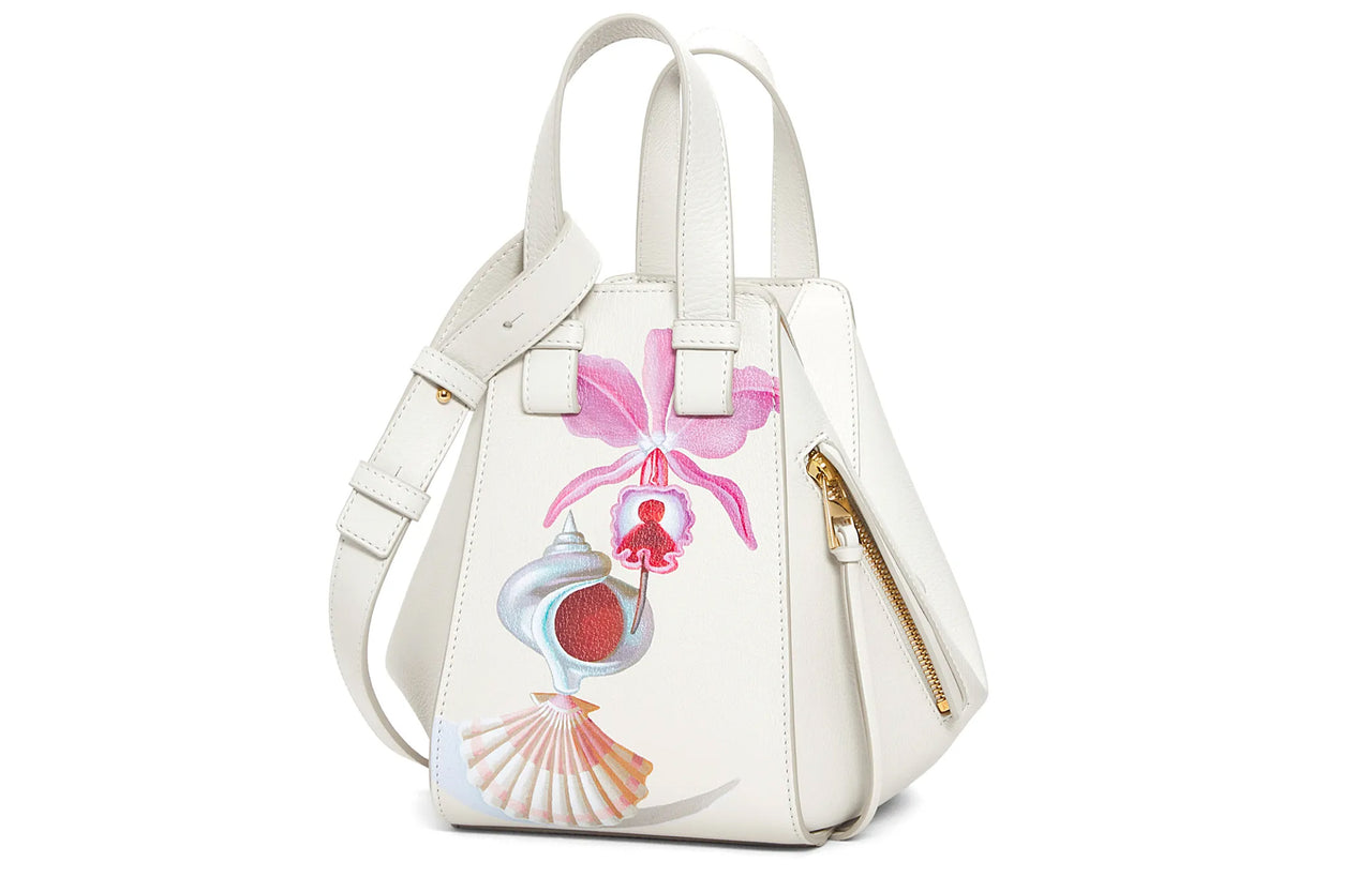 LOEWE Cow Leather Handbag Regular Women's Soft White