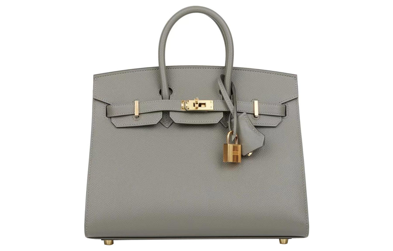 HERMES Birkin Epsom Leather Birkin Bag Handbags Women's 0L Grismeyer Cumulus Gray
