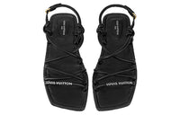 LOUIS VUITTON Nova Strap Sandals Women's Black
