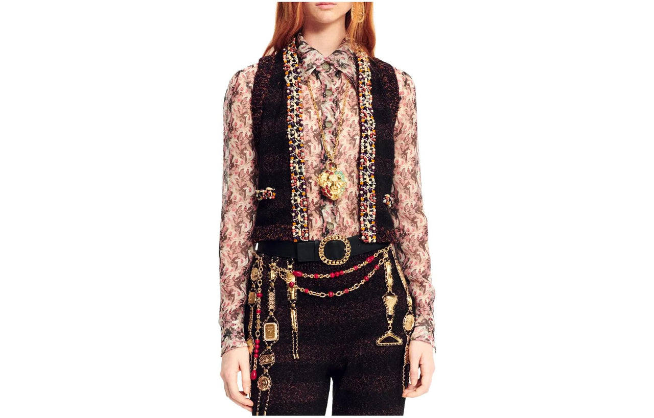 CHANEL Vests Women's Black