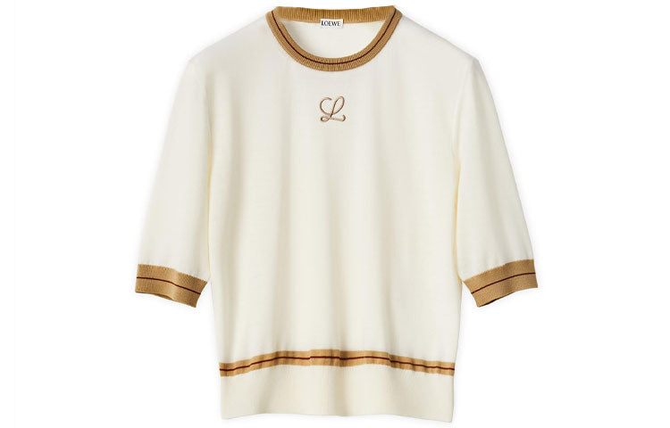 LOEWE FW21 Slim Fit Sweater Women's Cream