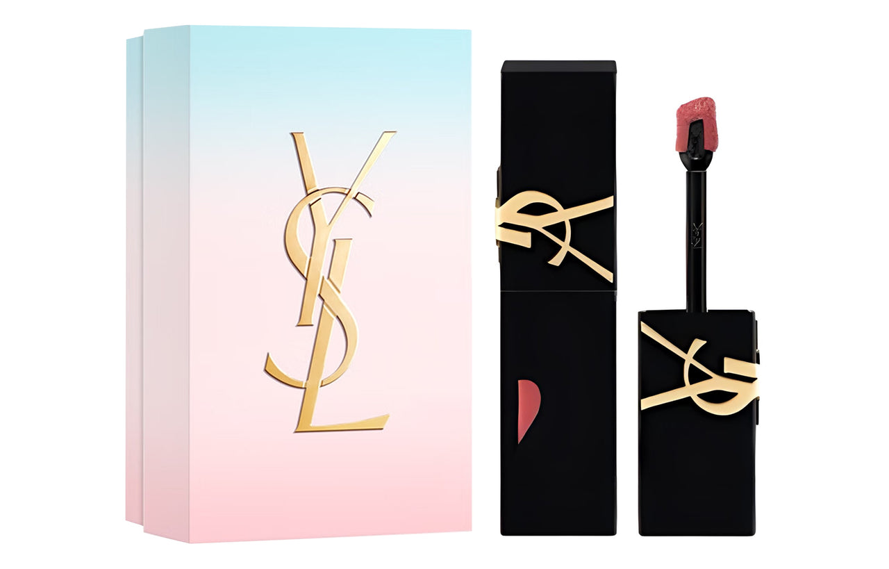 SAINT LAURENT Twilight Daybreak Velvet Matte Black Tube Liquid Lipstick Matte Long Lasting Color Display 5.5ml