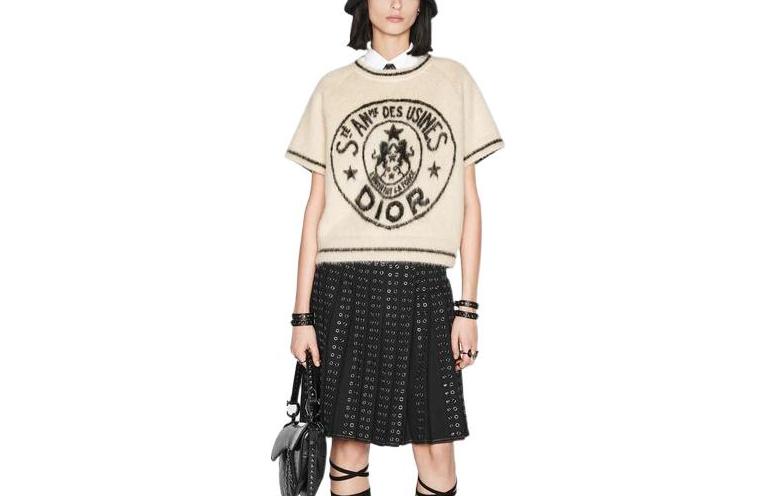 DIOR FW22 Cashmere Sweater Women's Ecru