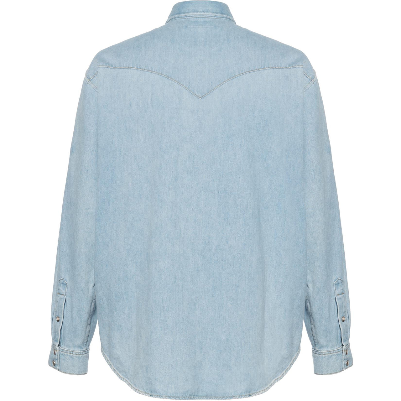 CELINE Buttoned Denim Long Sleeved Shirt