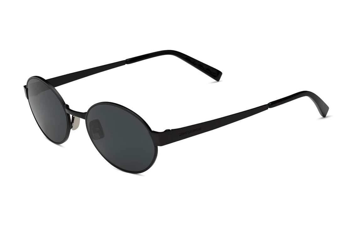 SAINT LAURENT Plastic Metal Cat Eye Sunglasses Unisex Black
