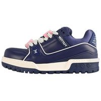 LOUIS VUITTON Trainer Maxi Low Top Casual Shoes Men's Dark Blue