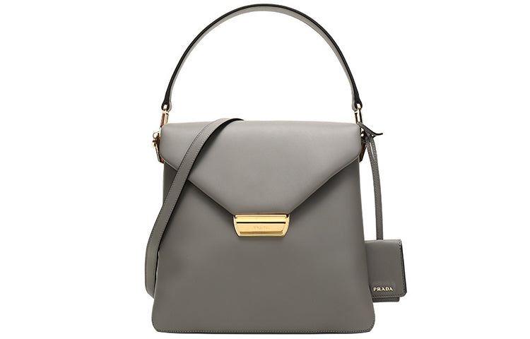 PRADA Cow Leather Handbag, Shoulder Bag, Crossbody Bag Women's Marble Color