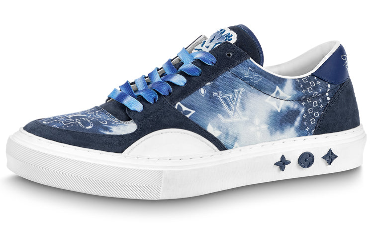 LOUIS VUITTON Ollie Sneakers 'Blue Tie Dye Style Monogram'