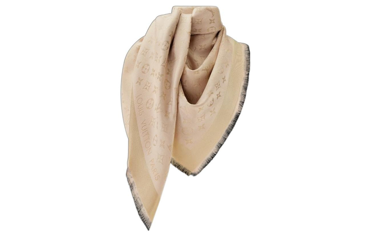 LOUIS VUITTON Knit Scarves Women's Khaki