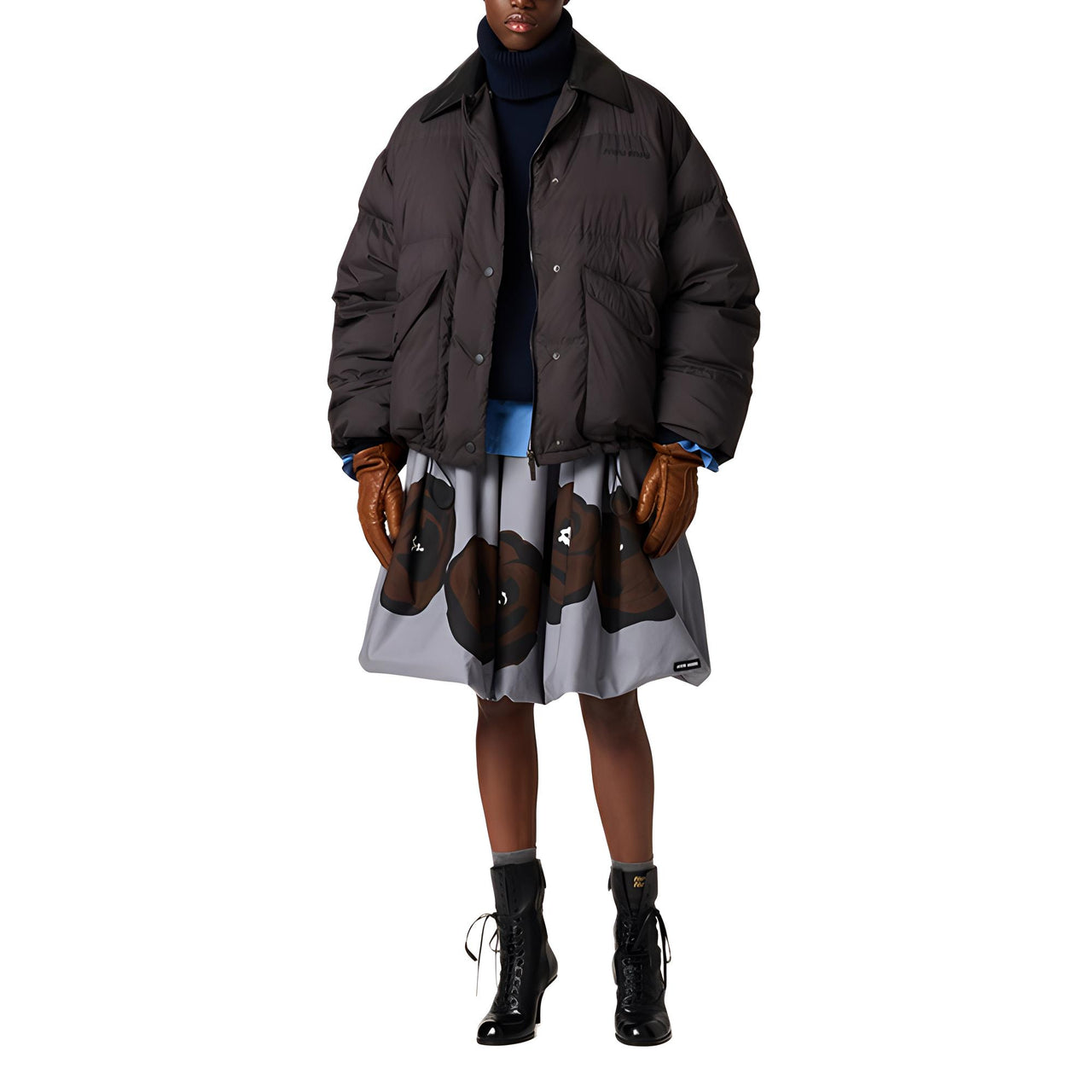 MIU MIU Cropped Down Jacket