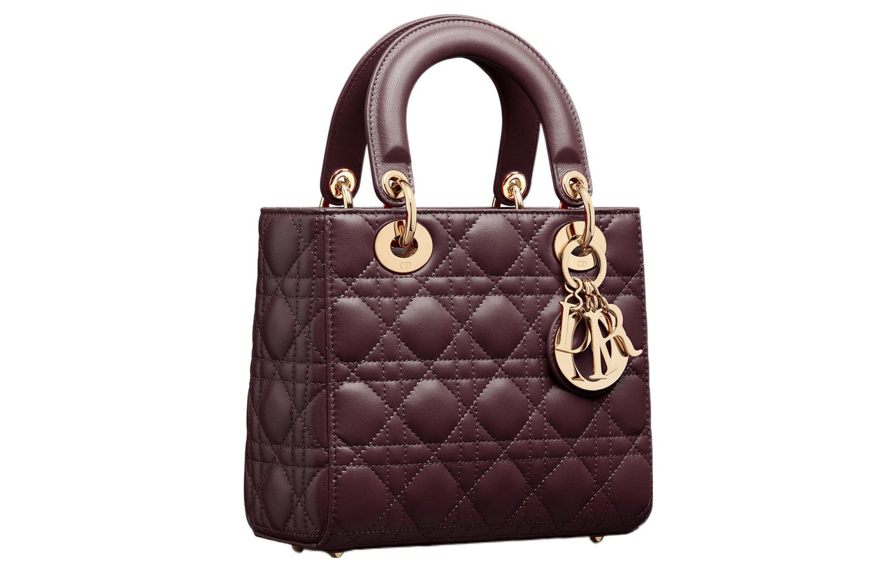 DIOR Lady DiorMy ABCDior Quilting Sheepskin Lady Dior Bag Shoulder Bag, Crossbody Bag, Handbag Trumpets Women's Fuchsia