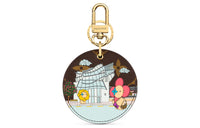 LOUIS VUITTON Illustre Xmas Seoul Bag Charm And Key Holder Vivienne Holiday