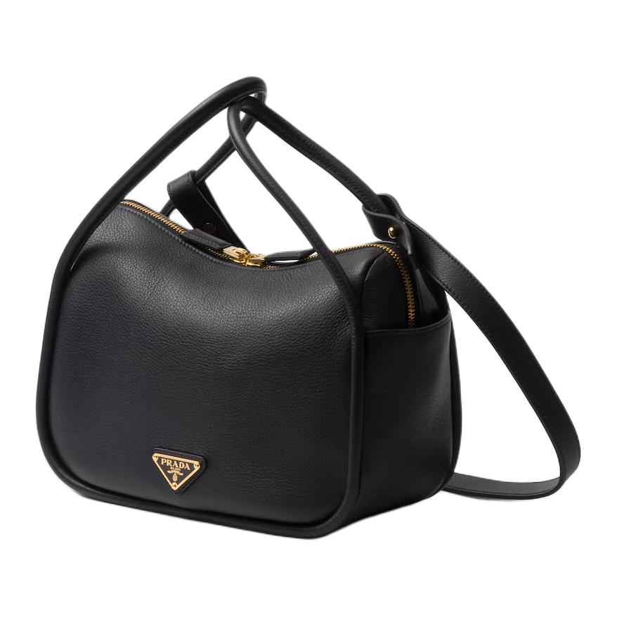 PRADA Leather Handbag Women's Black