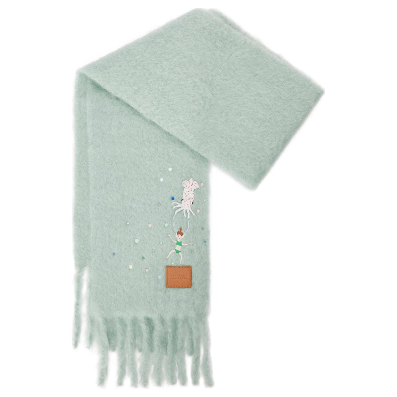 LOEWE X Suna Fujita Squid Mohair Scarf