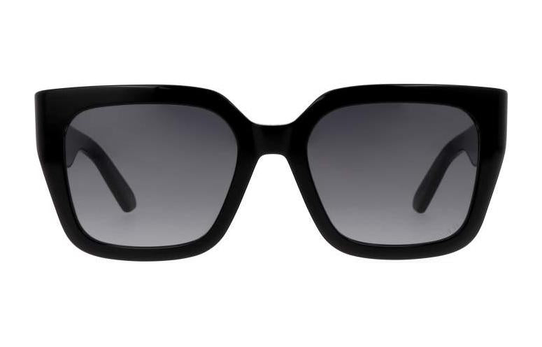 DIOR Irregular Shape Sunglasses Women's Black