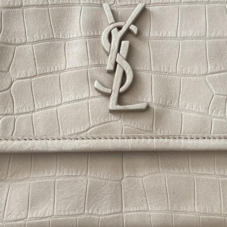 SAINT LAURENT Niki Leather Handbag Women's Beige