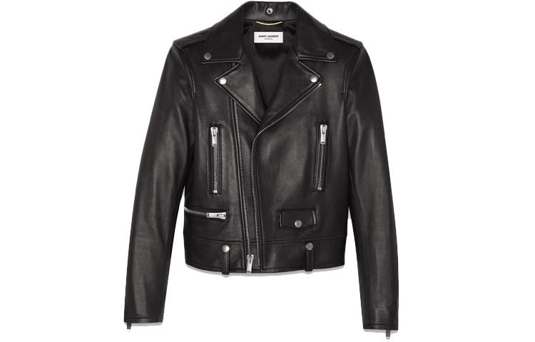 SAINT LAURENT Nappa Leather Biker Jacket