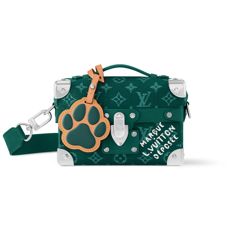 LOUIS VUITTON SOUL TRUNK Monogram Heritage Coated Canvas Box Bag, Shoulder Bag, Crossbody Bag Regular Men's Green