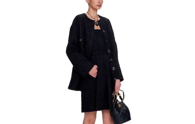 CHANEL SS21 Sleeveless Dress Women's Black