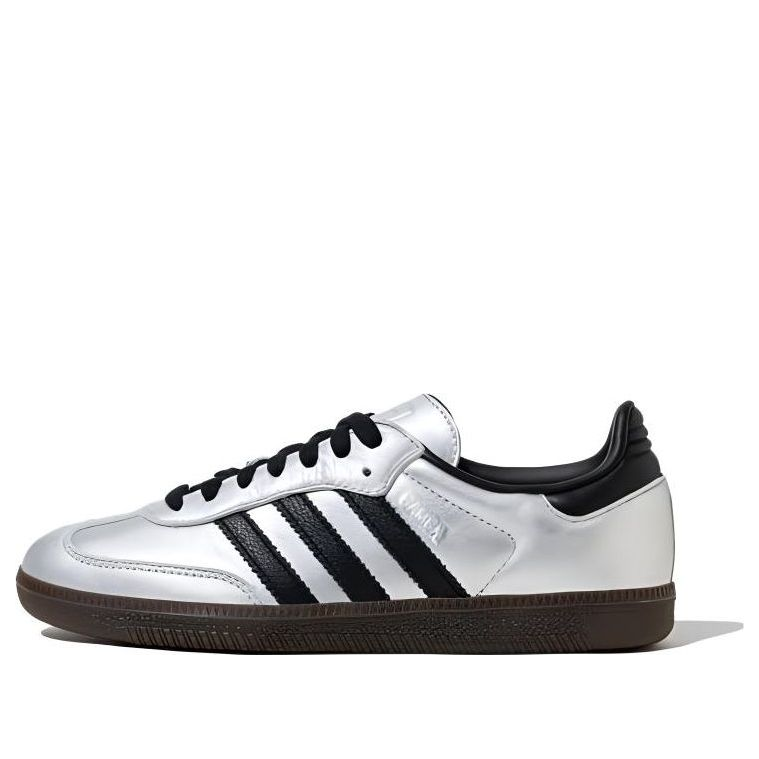 (WMNS) adidas Samba OG 'Silver Metallic Black Gum' JI4218