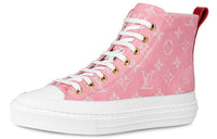 LOUIS VUITTON Lv Stellar High Top Sports Shoes Pink Women's