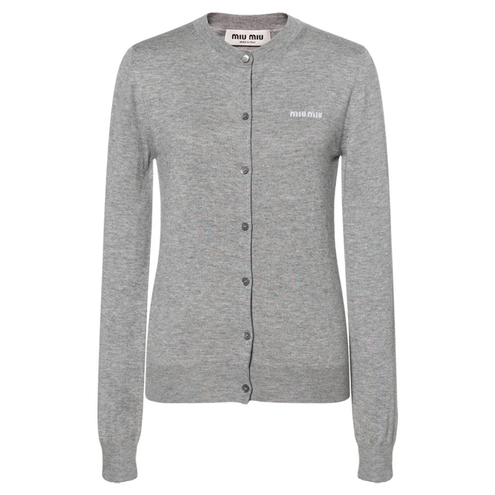 MIU MIU Knitwear Women's Gray Green