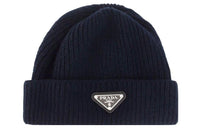 PRADA Triangle logo Wool cashmere Beanie