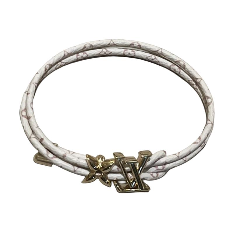 LOUIS VUITTON Calfskin Bracelets Women's White