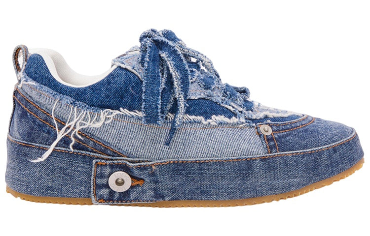 LOEWE Low Top Stylish Skateboarding Shoes Men's Blue