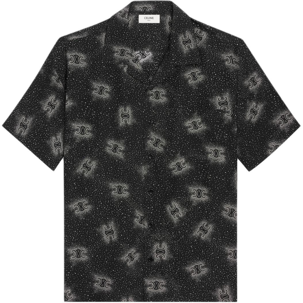 CELINE Triomphe All Over Printed Short Sleeved Shirt