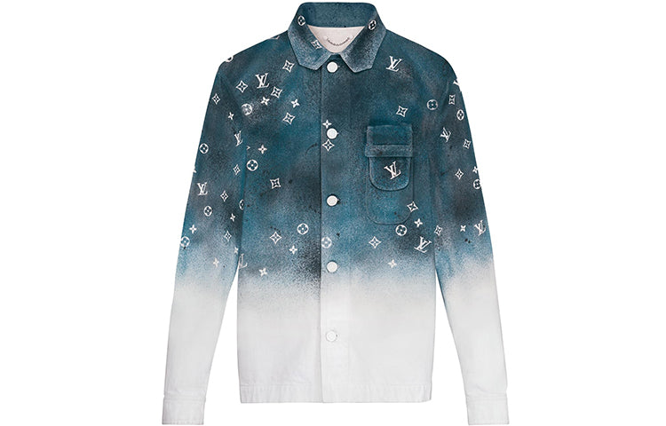 LOUIS VUITTON Shirt Unisex Blue White Gradient