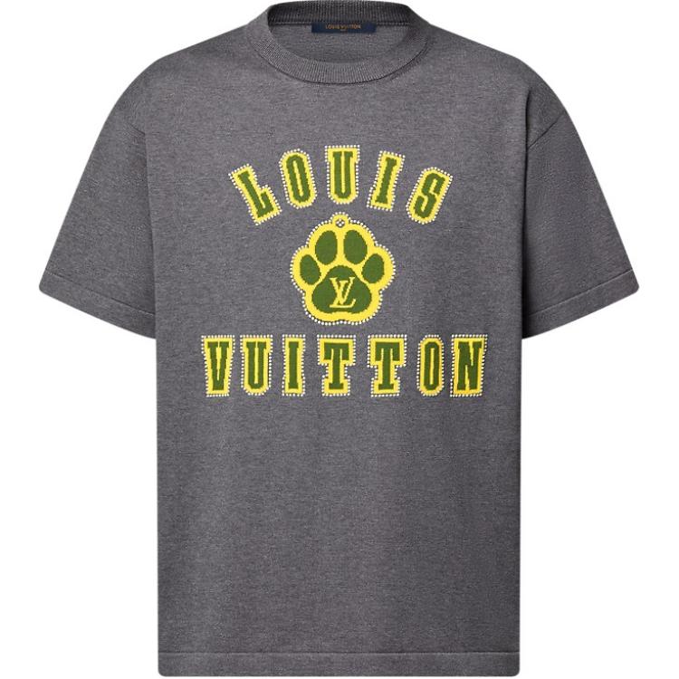 LOUIS VUITTON Embellished Short-Sleeved Cotton Crewneck