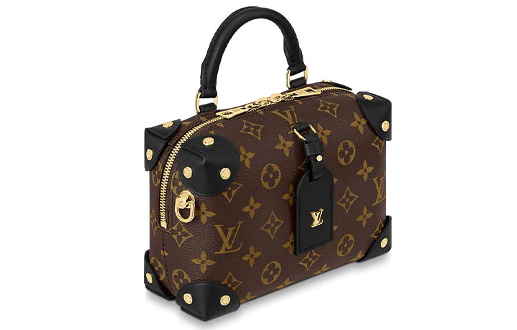 LOUIS VUITTON Petite Malle Souple Monogram Empreinte Brown/Black