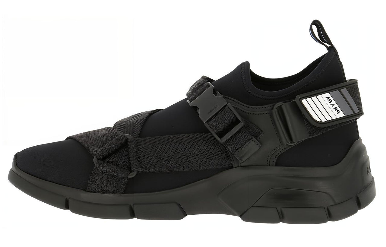 PRADA Cushioning Anti-Slip And Wear-Resistant Low-Top Casual Shoes Men's Black