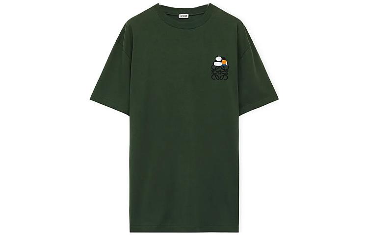 LOEWE SS24 T-Shirt Men's Army Green
