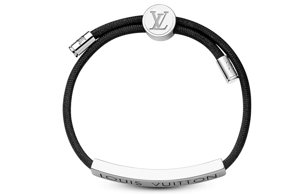 LOUIS VUITTON Brass Bracelets Men's Black