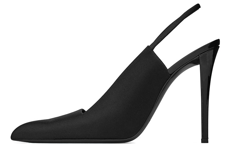 SAINT LAURENT Raven Slim Heel High Heels 11cm Women's Black