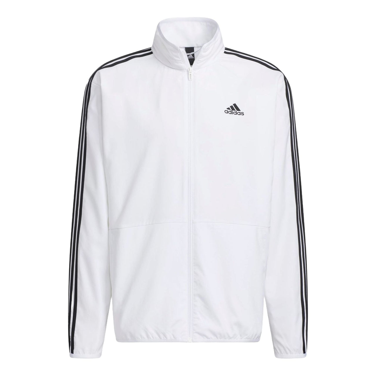 adidas 3 Stripes Regular Fit Light Woven Track Jacket Asia Sizing 'White Black' IA9376