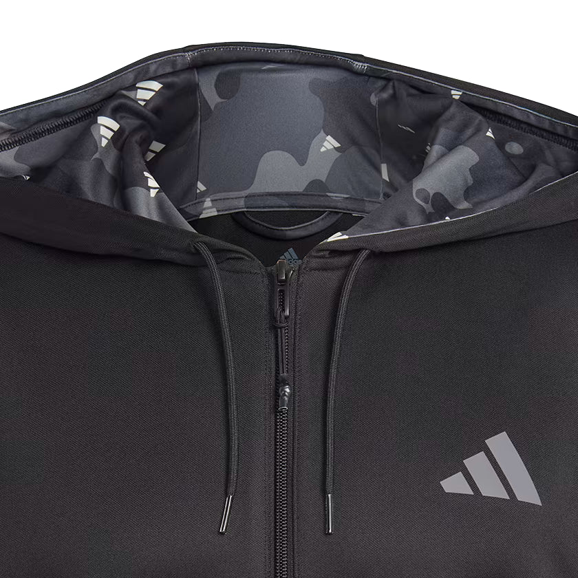adidas Train Essentials Seasonal Training Full-Zip Jacket 'Black' IB8137