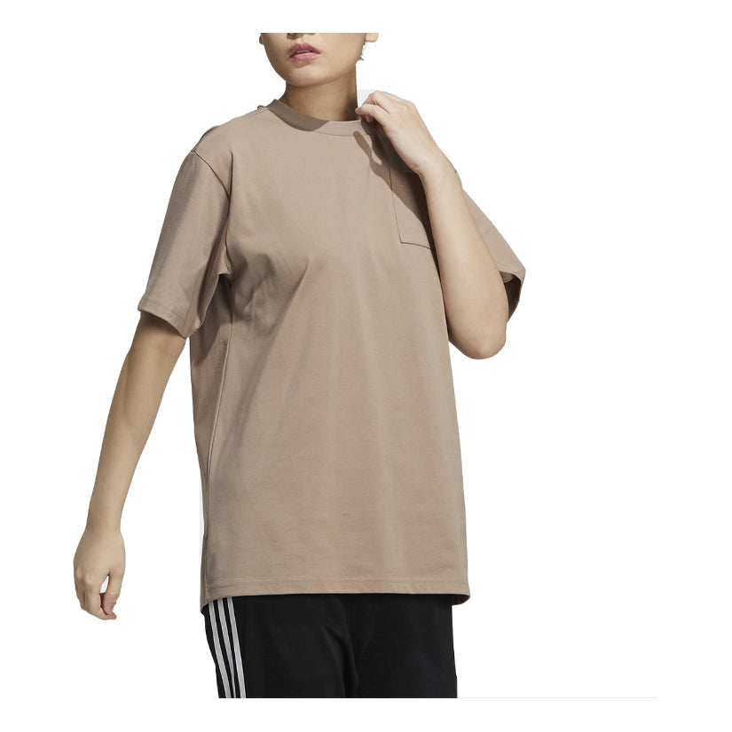 (WMNS) adidas x Atmos Pink x Jenny Kaori T-Shirt 'Brown' HC2433