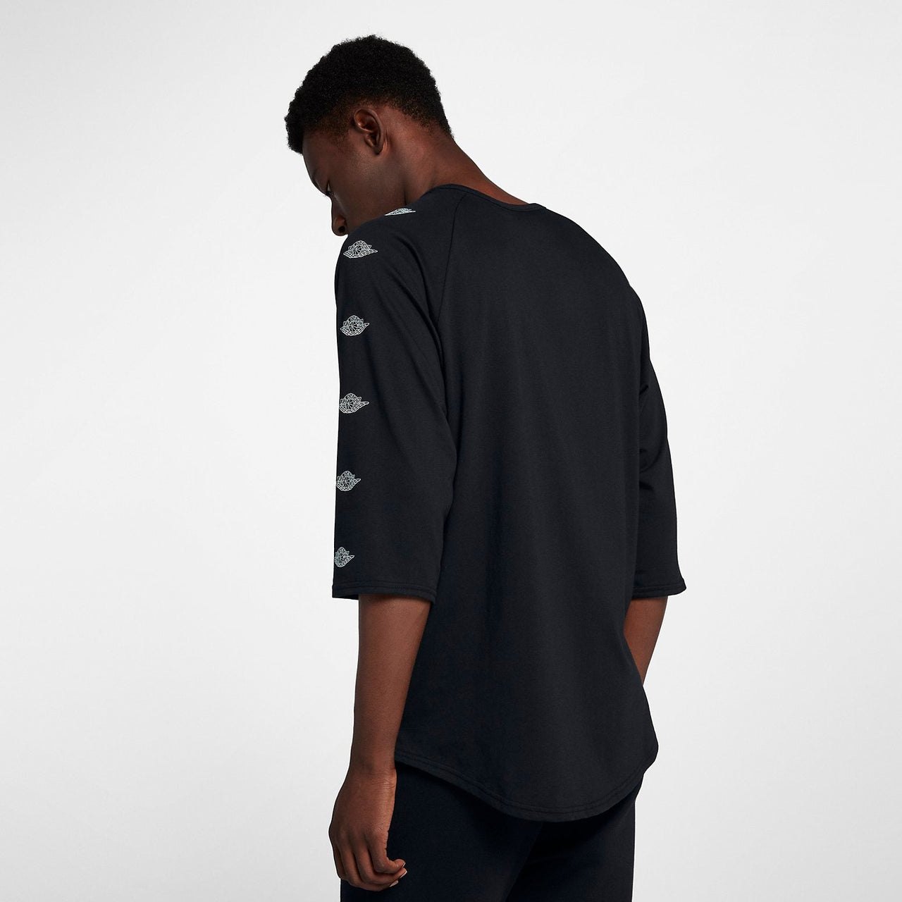 Air Jordan 3/4 Sleeve T-shirt 'Black' AA1912-010