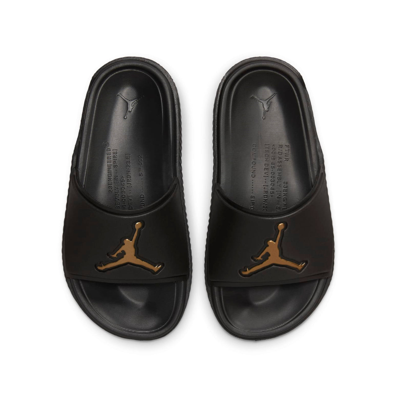 (GS) Air Jordan Jumpman Slide 'Black Metallic Gold' FQ1597-007