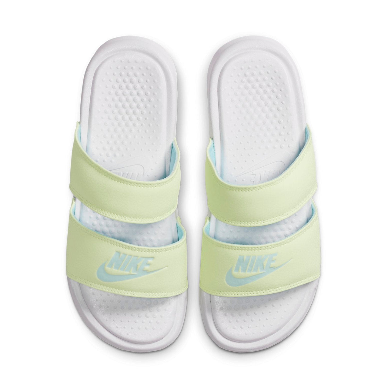 (WMNS) Nike Benassi Duo Ultra Slide White/Yellow 819717-111